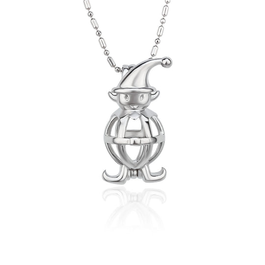 DIY Christmas Elf Keepsake Pearl Discover Necklace