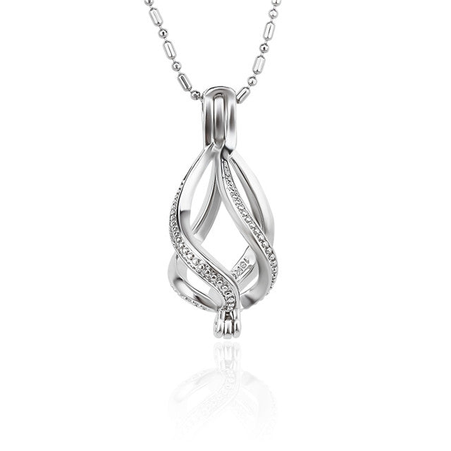 DIY Large Drop Keepsake Pearl Discover Necklace