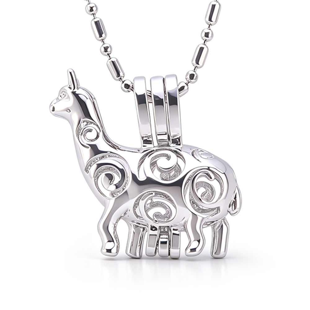 Llama Keepsake Cage Pendant