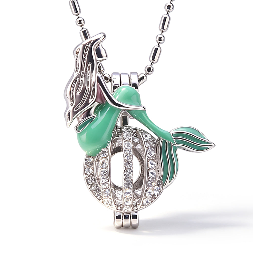 Mermaid2 Keepsake Cage Pendant