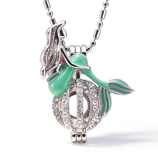 Mermaid2 Keepsake Cage Pendant
