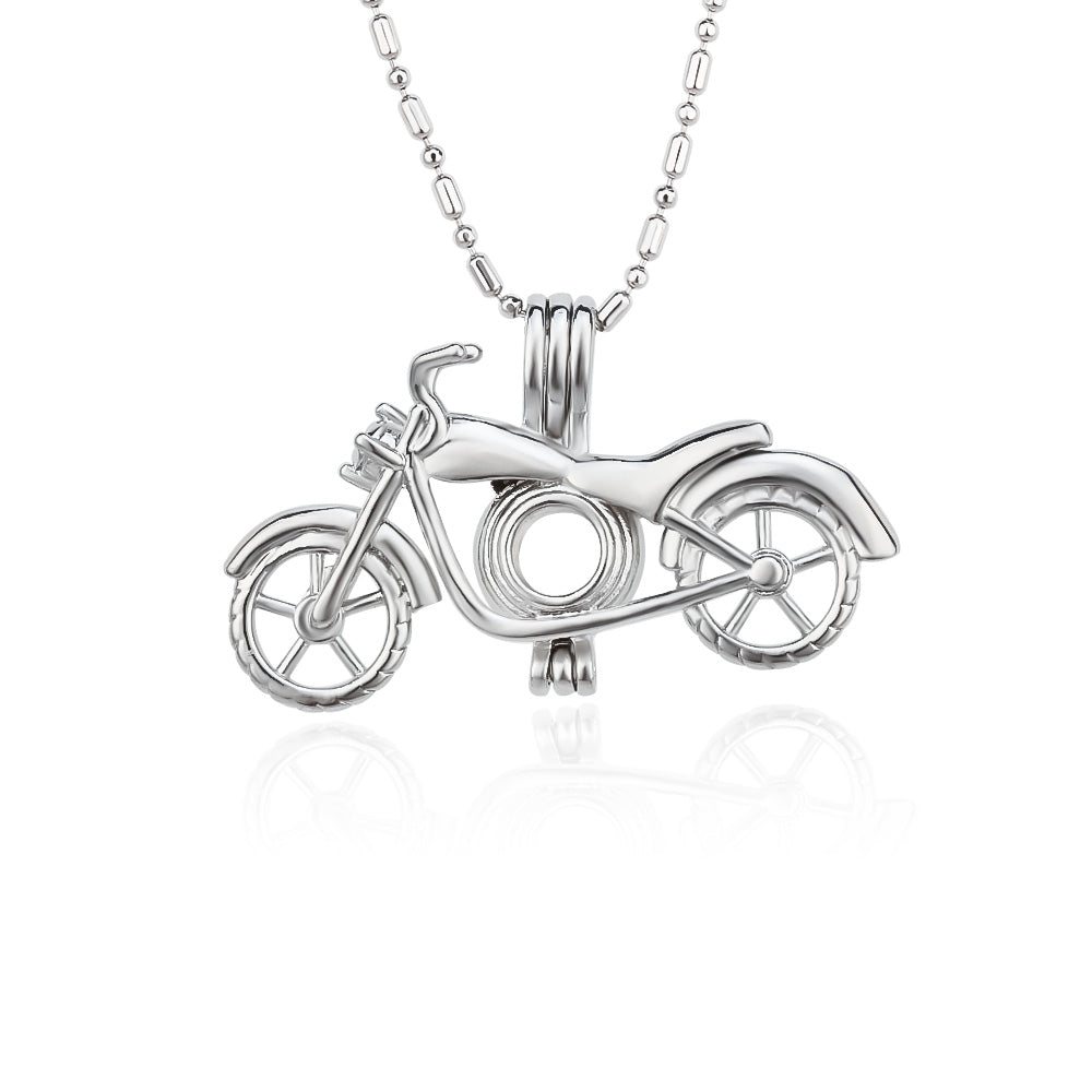 DIY Motorcycle Keepsake Pearl Discover Necklace