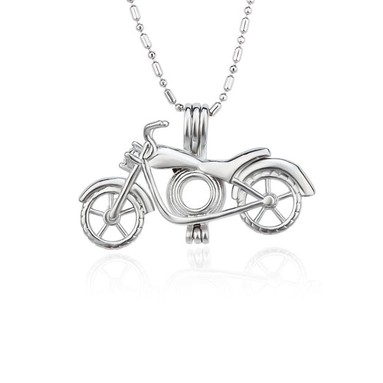 DIY Motorcycle Keepsake Pearl Discover Necklace