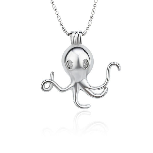 DIY Octopus Keepsake Pearl Discover Necklace
