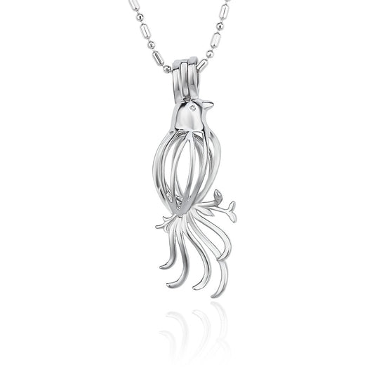 DIY Peacock Keepsake Pearl Discover Necklace