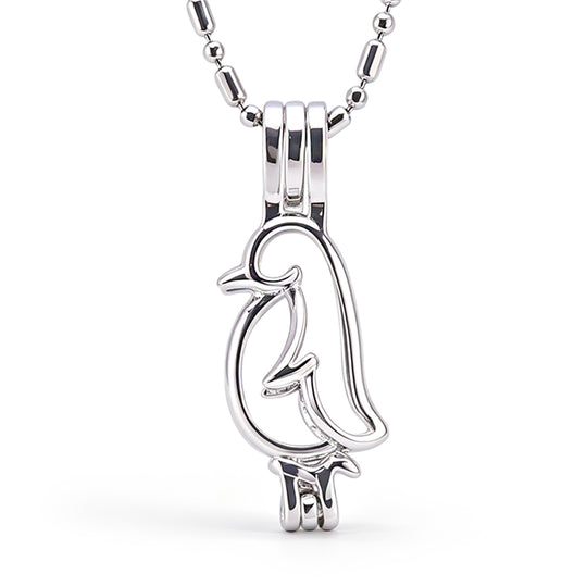 Penguin2 Keepsake Cage Pendant