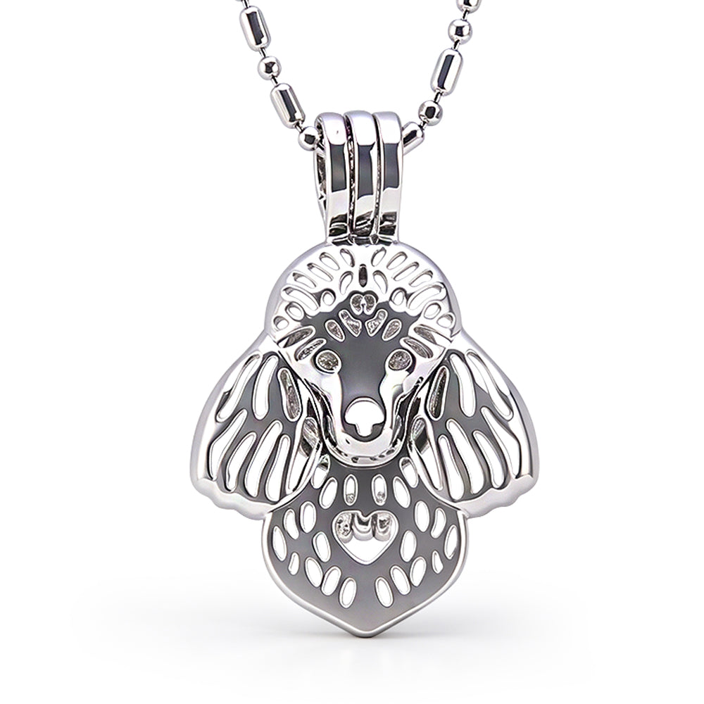 Poodle Keepsake Cage Pendant