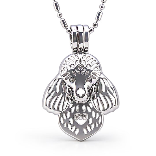 Poodle Keepsake Cage Pendant
