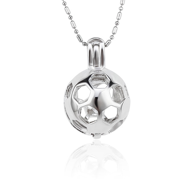 DIY Soccer Ball Pearl Discover Necklace
