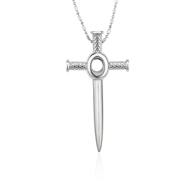 DIY Sword Cross Keepsake Pearl Discover Necklace