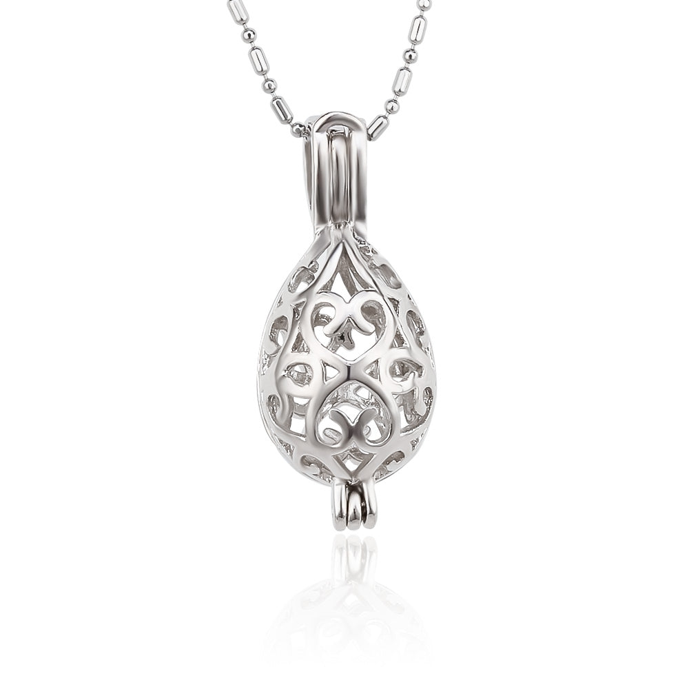 DIY Tear Drop Keepsake Pearl Discover Necklace