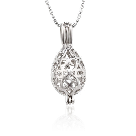 DIY Tear Drop Keepsake Pearl Discover Necklace