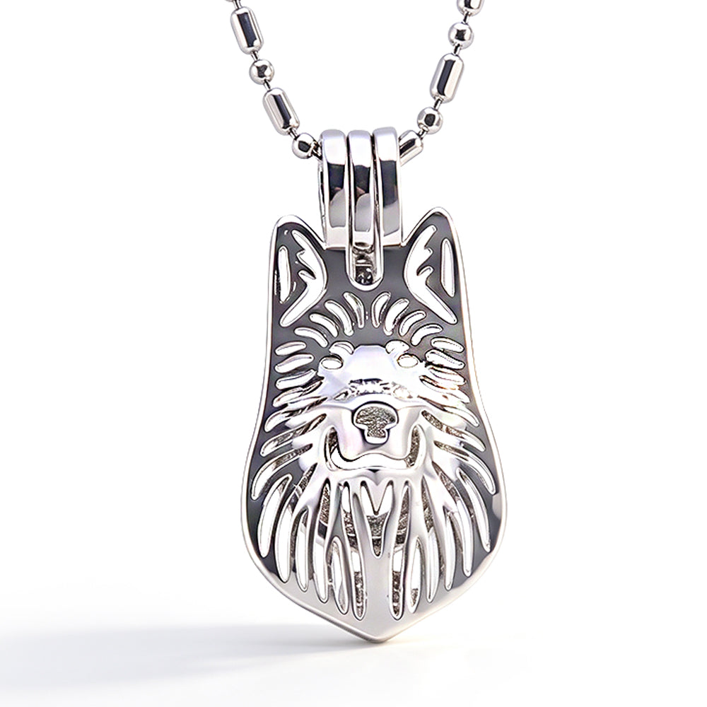 Wolf Keepsake Cage Pendant
