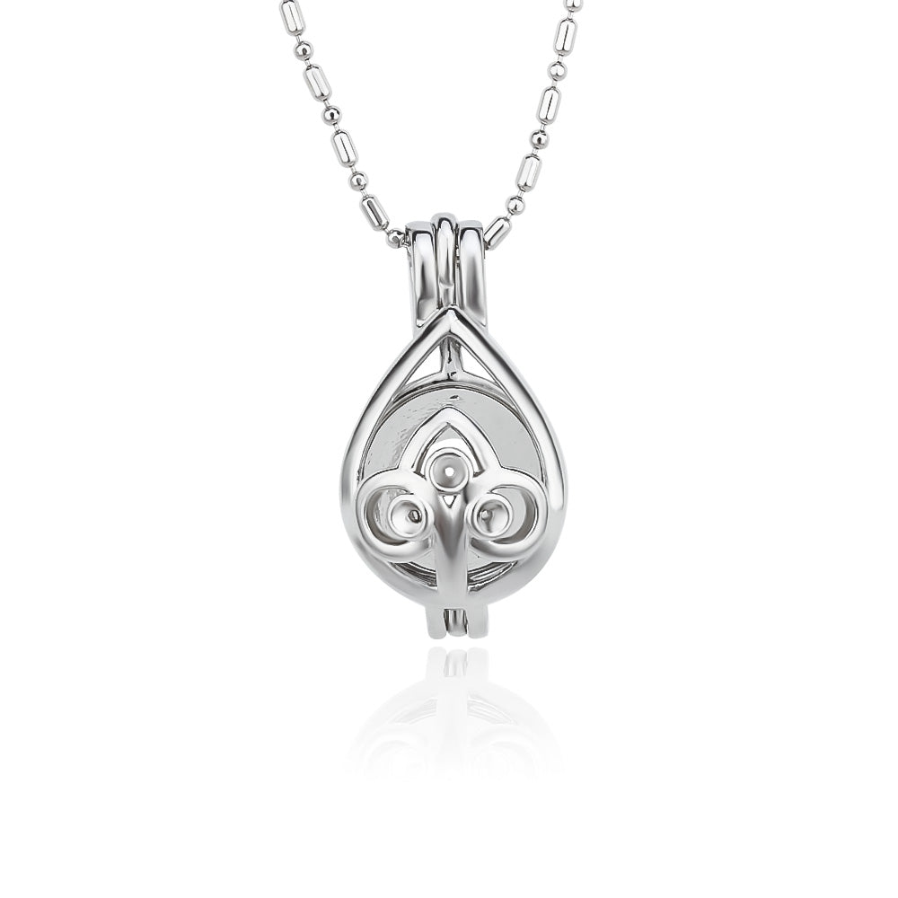 DIY Elegant Rain Drop Keepsake Pearl Discover Necklace