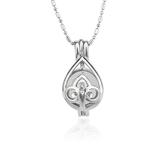 DIY Elegant Rain Drop Keepsake Pearl Discover Necklace