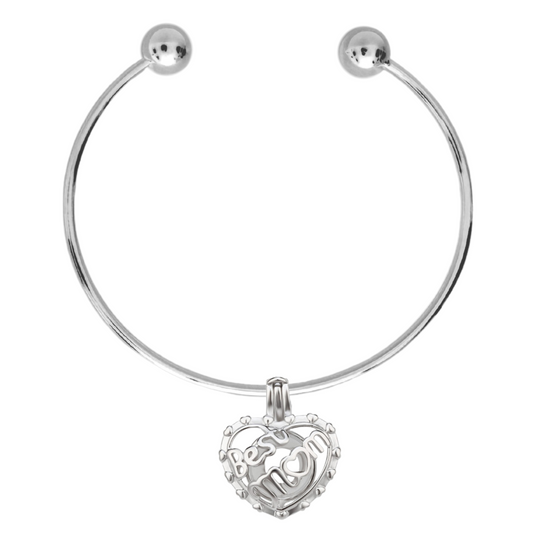 DIY Best Mom Heart Charm Bracelet