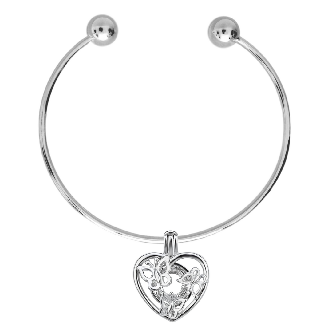 DIY Butterfly Heart Charm Bracelet