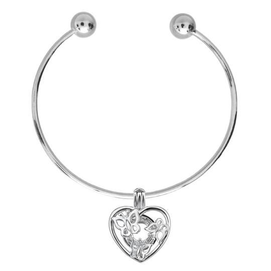 DIY Butterfly Heart Charm Bracelet