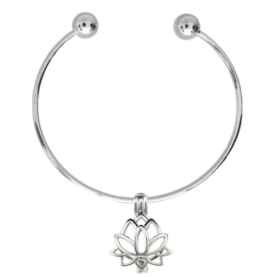 DIY Lotus Charm Bracelet