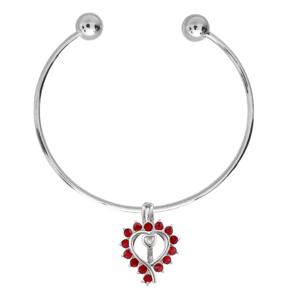 DIY Red Heart Charm Bracelet
