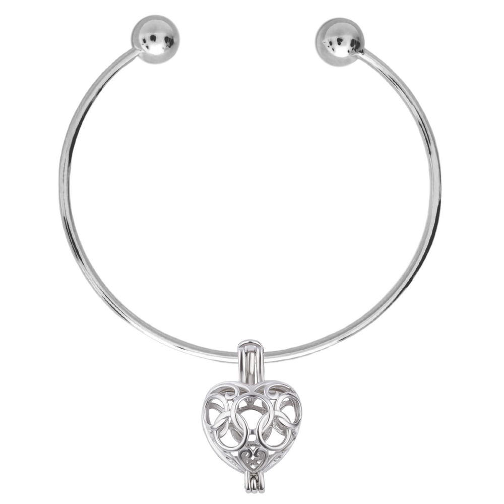 DIY Ring Heart Charm Bracelet