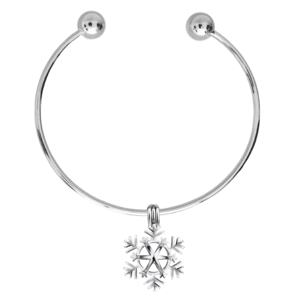 DIY Christmas Snowflake Charm Bracelet