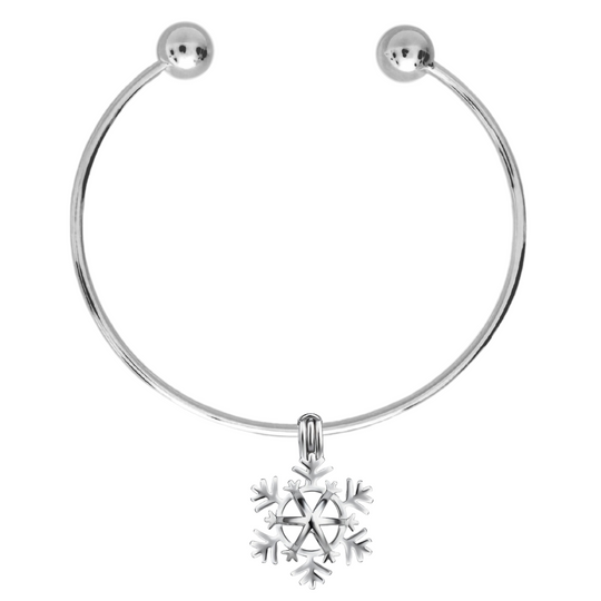 DIY Christmas Snowflake Charm Bracelet
