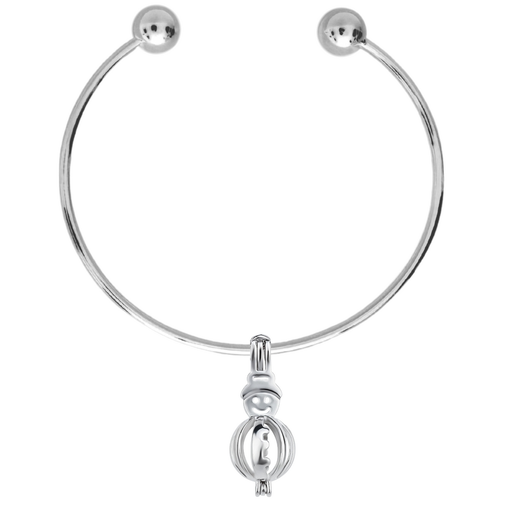 DIY Christmas Snowman Charm Bracelet