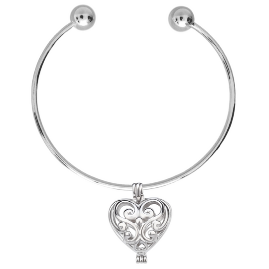 DIY Swirl Heart Charm Bracelet