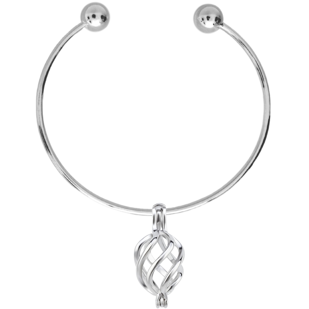 DIY Twisted Locket Charm Bracelet