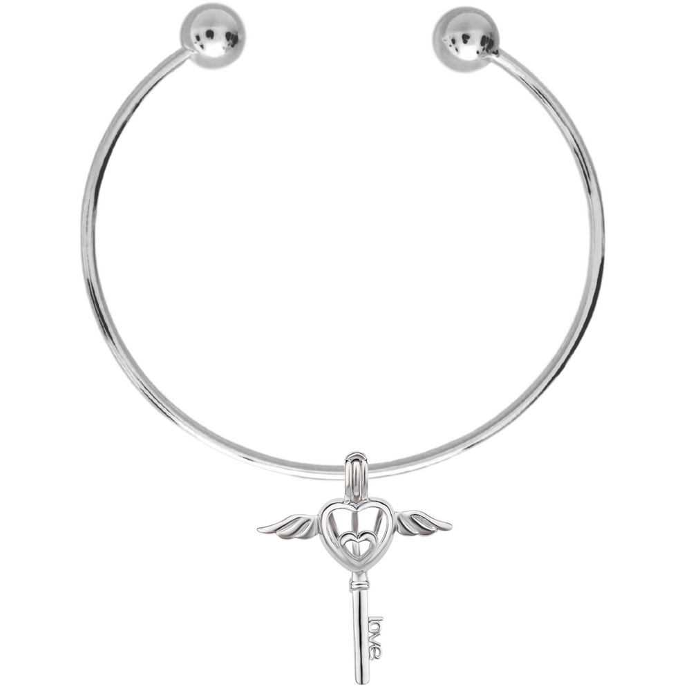 DIY Winged Key Charm Bracelet
