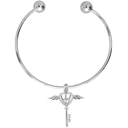 DIY Winged Key Charm Bracelet