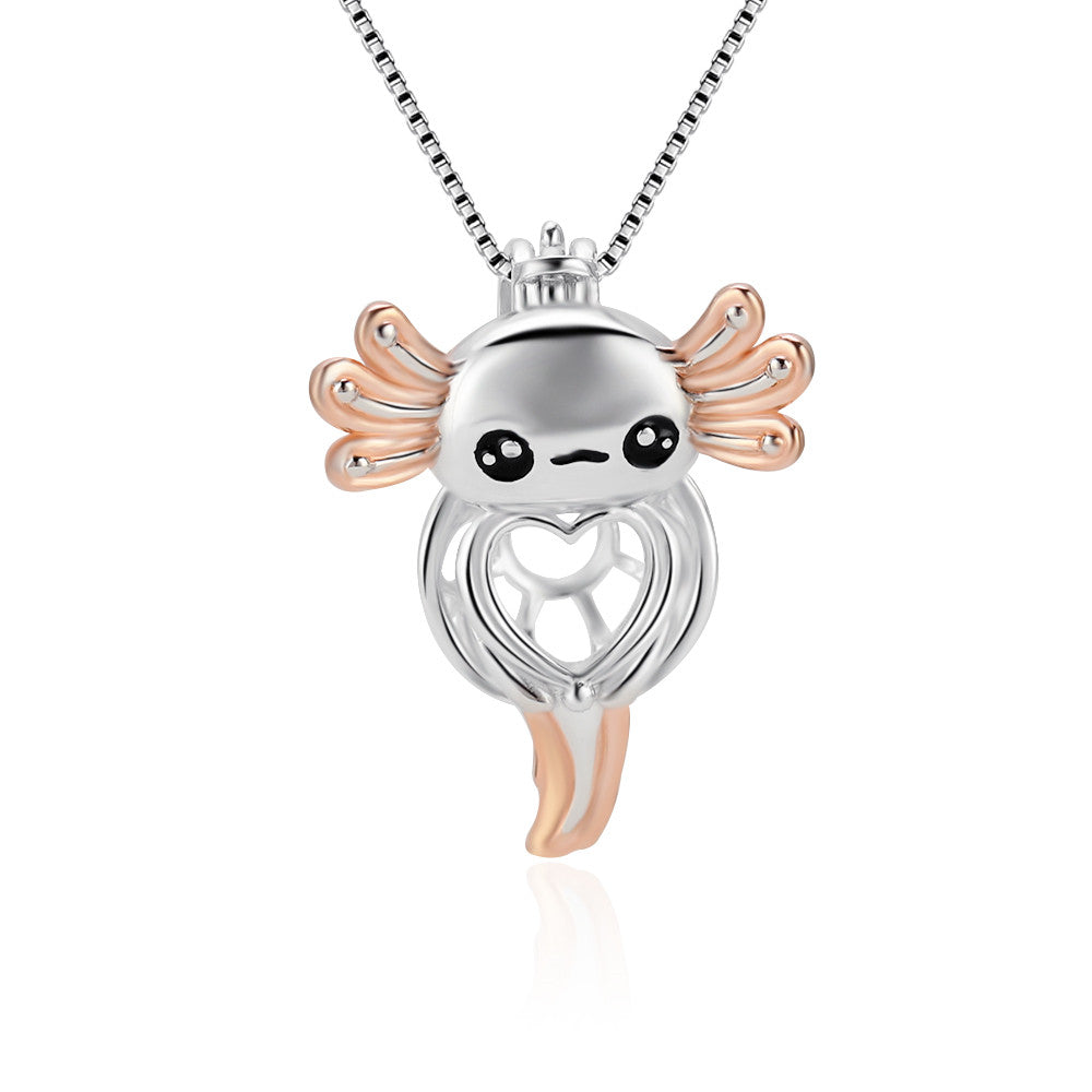 Sterling Silver Axolotl Pendant