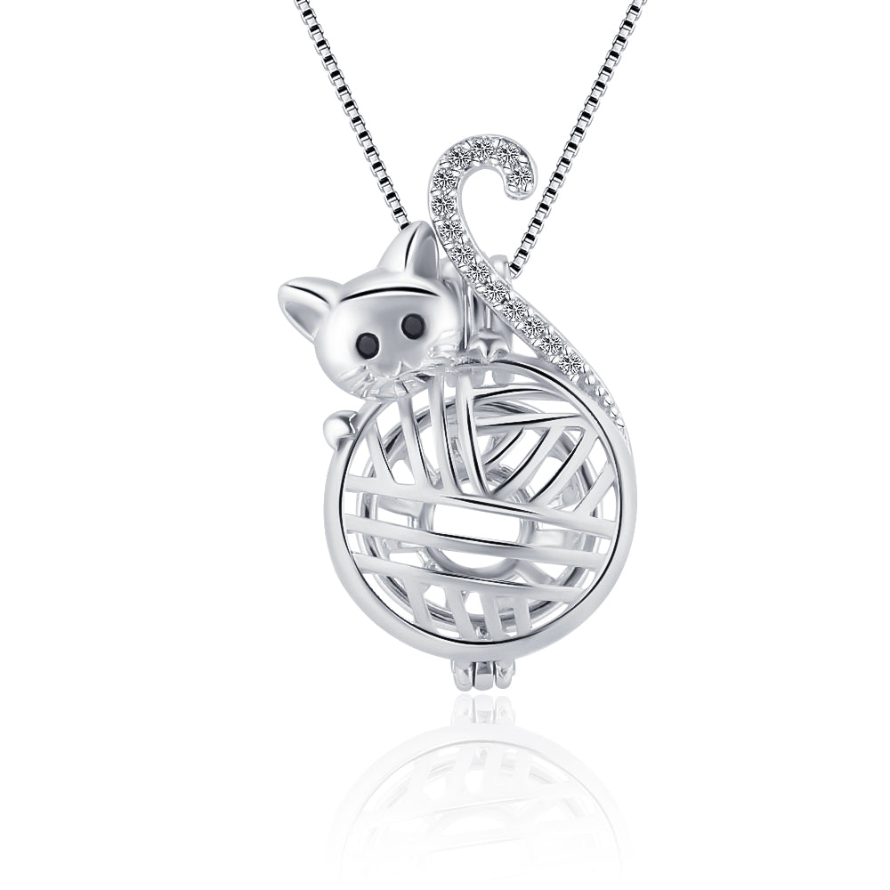 Sterling Silver Ball Of Yarn Pendant