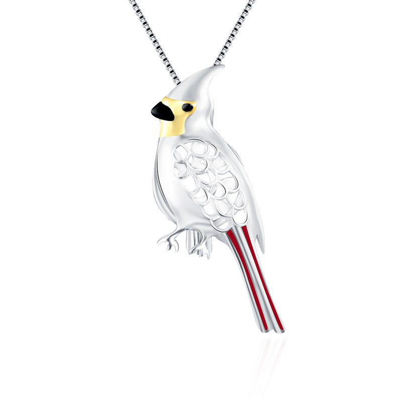 Sterling Silver Cardinal Pendant