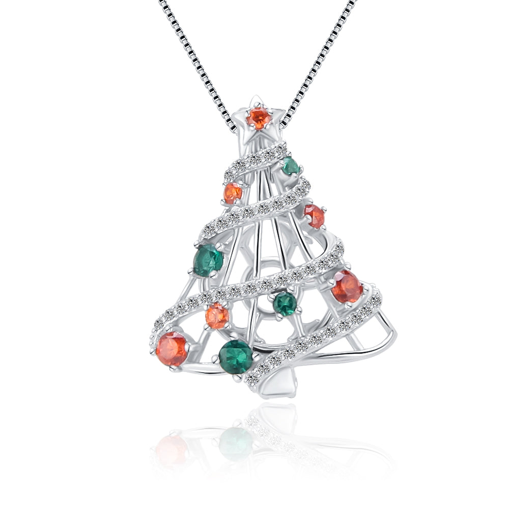 Sterling Silver Christmas Tree Pendant