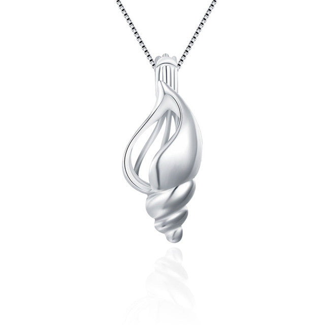 Sterling Silver Conch Shell Pendant
