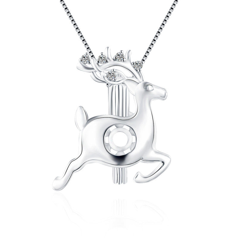 Sterling Silver Reindeer Pendant