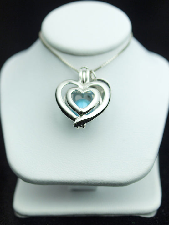 Sterling Silver Large Heart  Pendant