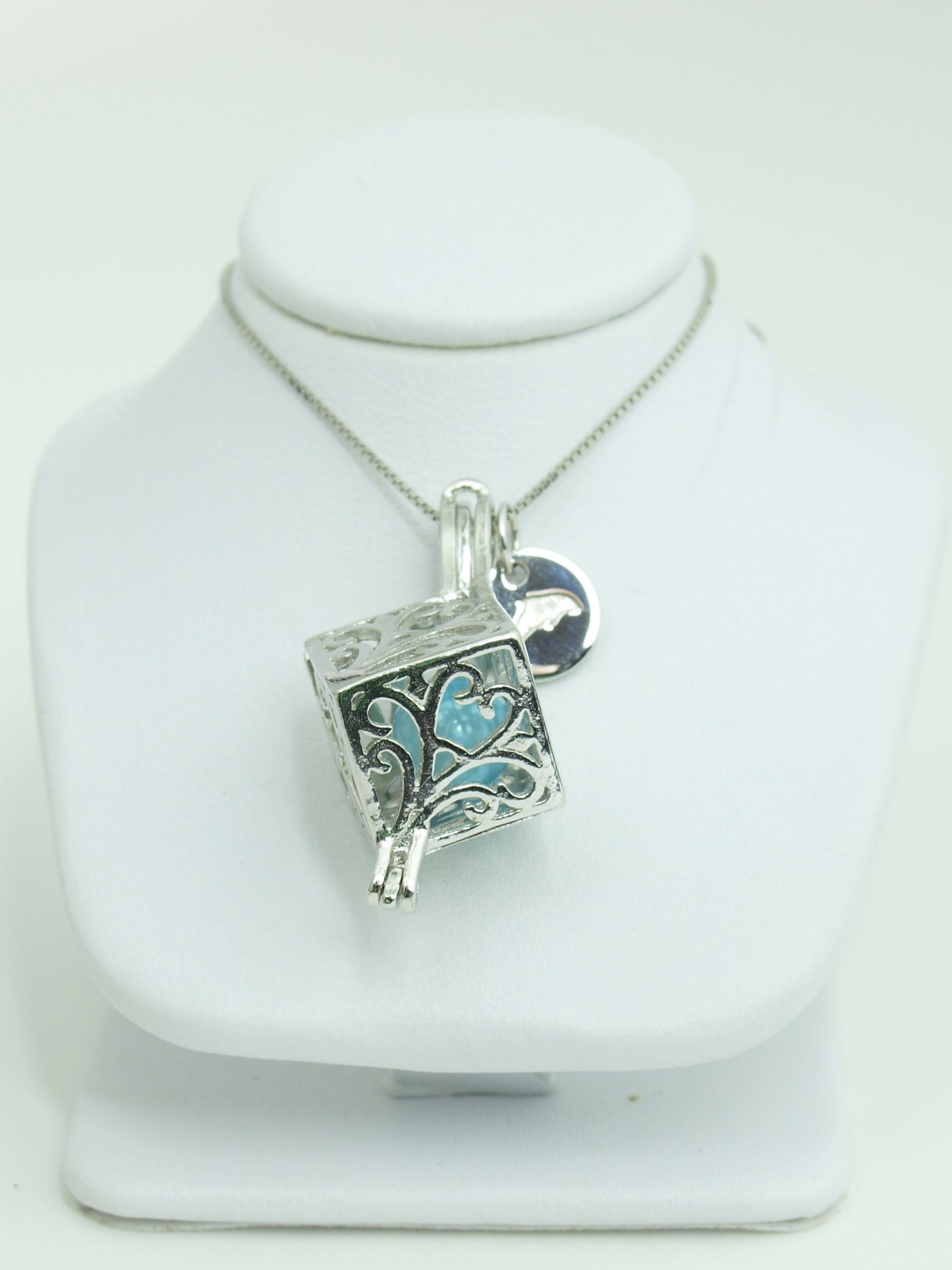 Sterling Silver Box Pendant