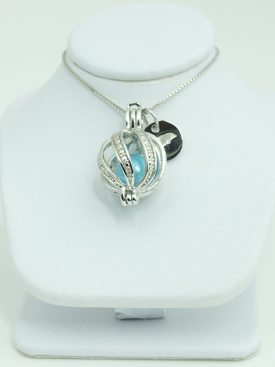 Sterling Silver Large Elegant Locket Pendant