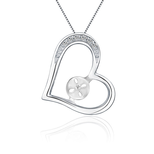 Drilled Heart Necklace