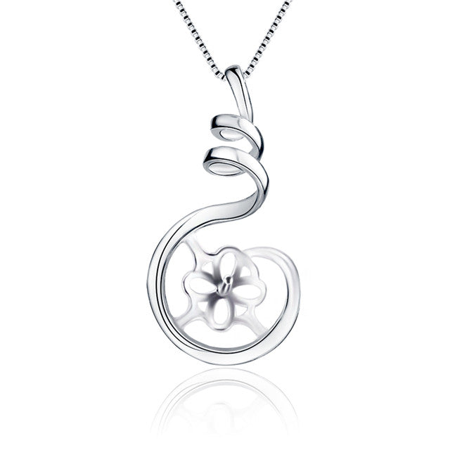 Drilled Spiral Necklace