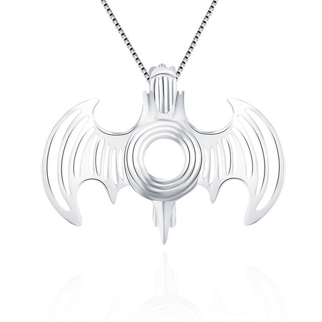 Sterling Silver Bat Pendant