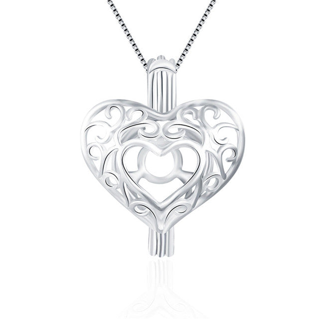 Sterling Silver Double Heart Pendant