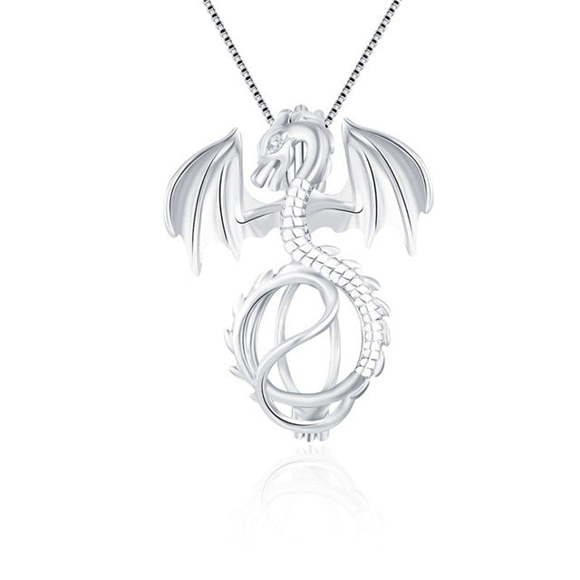 Sterling Silver Dragon Pendant