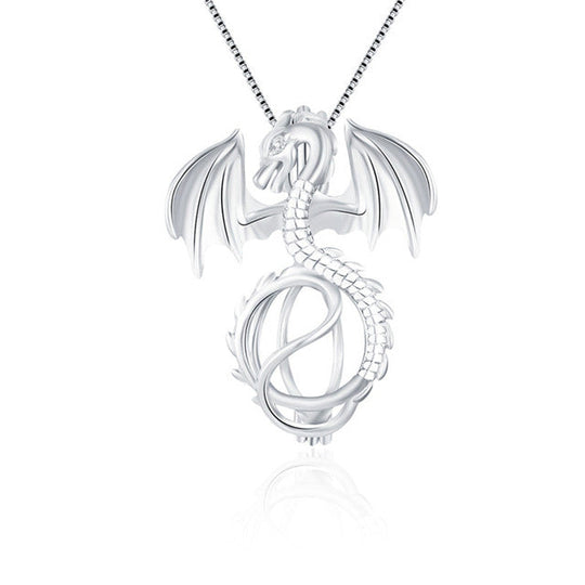 Sterling Silver Dragon Pendant