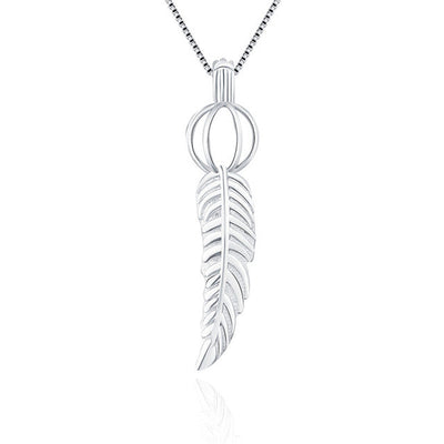 Sterling Silver Feather Pendant