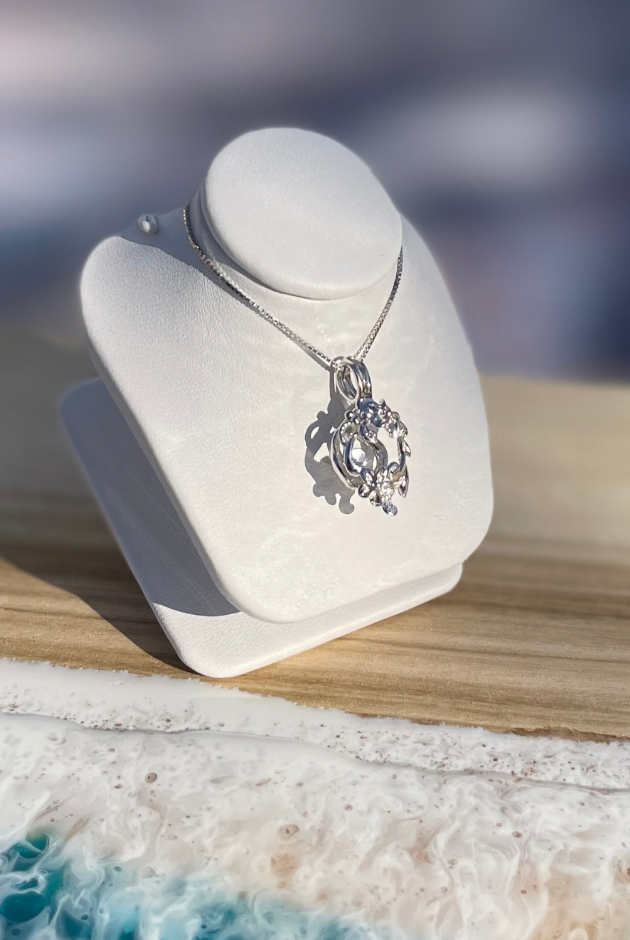 Sterling Silver Flower Pendant