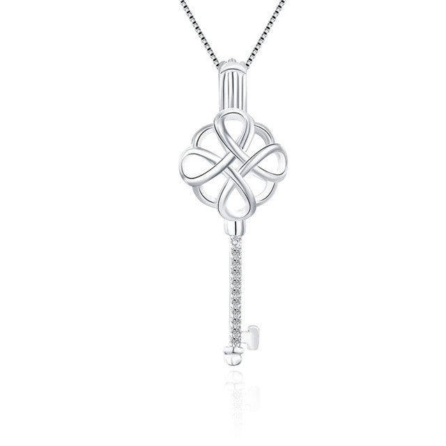 Sterling Silver Key Pendant